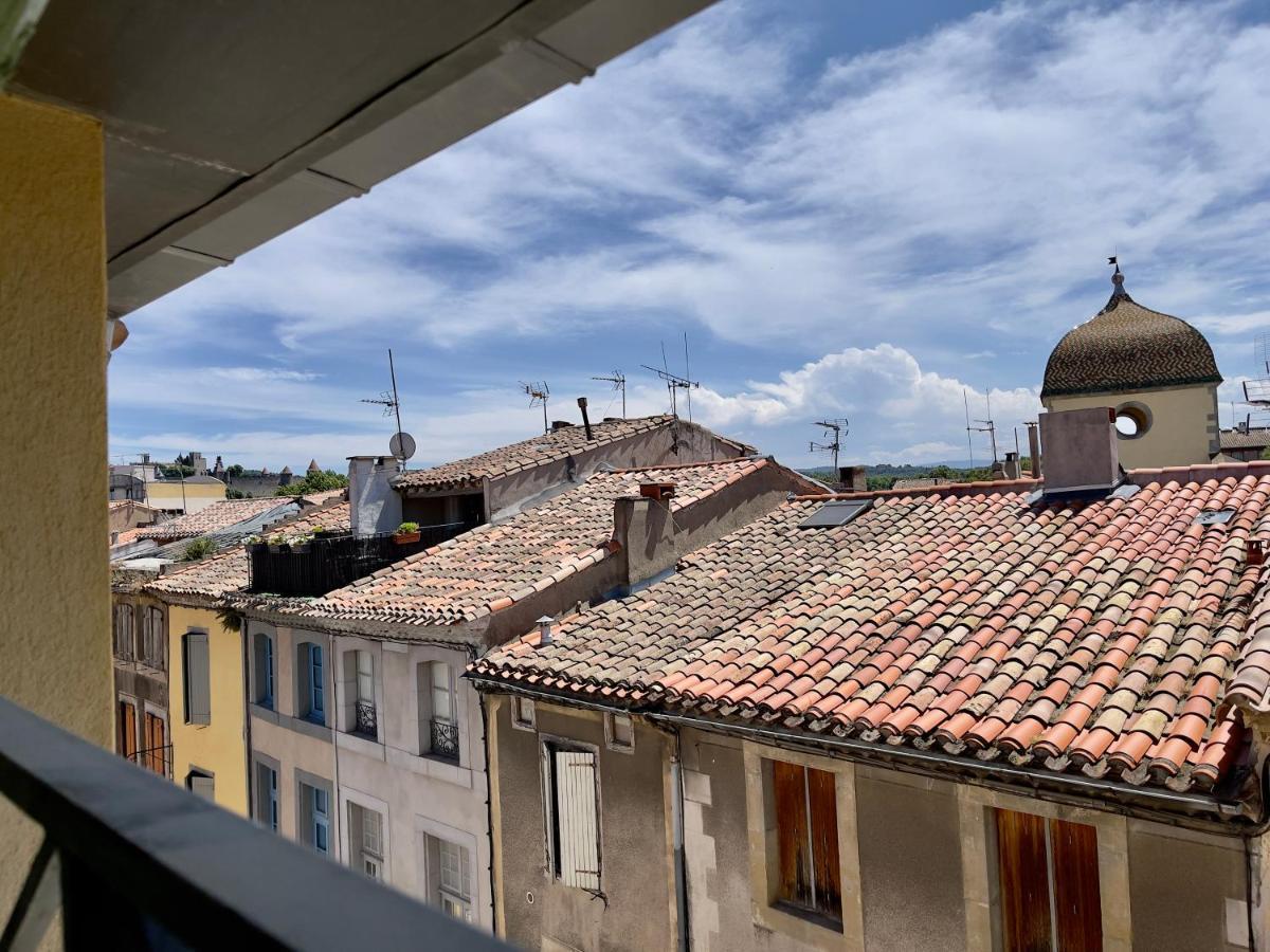 Rooftop N°38 - Rooms Et Studios - Vue Cite Medievale Carcassonne Exterior foto